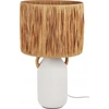 Home Styling Collection Keraminis stalinis šviestuvas su austu gaubtu, Ø 24 x 42 cm
