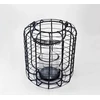 Home Styling Collection Metalinis žibintas su stikline žvakide, Ø 18,5 cm, juodas