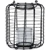 Home Styling Collection Metalinis žibintas su stikline žvakide, Ø 18,5 cm, juodas