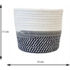 Home Styling Collection Cotton Medvilninis laikymo krepšelis, 3 vnt
