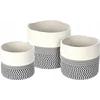 Home Styling Collection Cotton Medvilninis laikymo krepšelis, 3 vnt