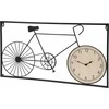Home Styling Collection Metalinė sienų apdaila retro dviratis ir laikrodis, 60 x 32 x 5 cm