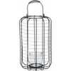 Home Styling Collection Metalinis žibintas su stikline žvakide, Ø 23,5 cm, juoda