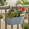 Home Styling Collection Metalinis vazonų apdangalas RANCH su naminių gyvūnų motyvu, 34 cm