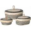 Home Styling Collection PIECES Sandėliavimo konteineriai su dangteliu, 3 vnt