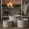 Home Styling Collection PIECES Apvalių daiktadėžių rinkinys, 3 dalys.