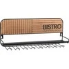 Home Styling Collection BISTROT Metalo taurės laikiklis sieninis 48x12x20 cm