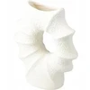 Home Styling Collection Porcelianinė kriauklės formos vaza MURI, 21 x 7 x 23,5 cm, baltas
