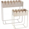 Home Styling Collection 2 metalinių augalų stovų su banguotais kraštais rinkinys SENSE