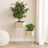 Home Styling Collection 2 metalinių stovimų gėlių vazonų rinkinys SOFT FORM