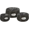 Home Styling Collection Rinkinys apvalūs vazonai, 3 vnt., įvairūs dydžiai