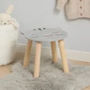 Home Styling Collection Medinė vaikiška taburetė SAFARI su gyvūnų motyvu, 28 cm