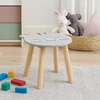 Home Styling Collection Medinė vaikiška taburetė SAFARI su gyvūnų motyvu, 28 cm