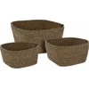 Home Styling Collection Sandėliavimo krepšeliai, austi iš medvilnės, 3 vnt