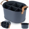 Home Styling Collection Butelių dėžė metalinė pilka