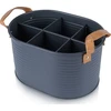 Home Styling Collection Butelių dėžė metalinė pilka