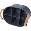 Home Styling Collection Butelių dėžė metalinė pilka