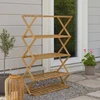 Home Styling Collection Bamboo 5 pakopų batų lentyna RONIV, 67 x 25 x 87 cm, bambukas