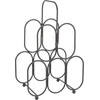 Home Styling Collection Olandų metalinė vyno lentyna, skirta 5 buteliams, juoda, 27x40,5 cm