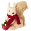 Home Styling Collection Kalėdinė voverės figūrėlė su dovana, 20 cm