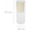 Home Styling Collection LED žvakė stiklinė, balta