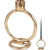 Home Styling Collection žvakidė aliuminė auksinė 15 cm ilgaliekančioms žvakėms