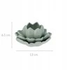 Home Styling Collection Lotus Lotoso gėlių arbatinės žvakutės laikiklis iš porceliano, 12,5 x 13 x 6,5 cm
