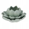 Home Styling Collection Lotus Lotoso gėlių arbatinės žvakutės laikiklis iš porceliano, 12,5 x 13 x 6,5 cm