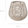 Home Styling Collection Arbatos žvakių laikiklis, smėlio spalvos, ažūrinis