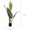 Home Styling Collection Dirbtinis augalas dideliais lapais, 118 cm