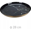 Home Styling Collection Dekoratyvinė lėkštė, juodas marmuras, 28 cm