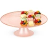 Home Styling Collection Tortinė na tort na nóżce szklana rožinė 21 cm