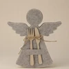 Home Styling Collection Veltinio stalo įrankių kišenė angelo formos, 22 x 20 cm