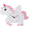 Home Styling Collection Unicorn Vienaragis sieninis laikrodis iš MDF, 30 x 24 cm