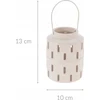 Home Styling Collection Žvakių žibintas, metalinis laikiklis, 10 x 13 cm