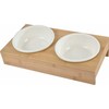 Homea Ceramiczne miski šuniui, Ø 16 cm, na bambusowym stojaku