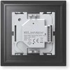 Homematic IP stiklinis sieninis termostatas, juodas
