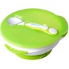 Homla Kidsme bowl with suction cup lid and thermo spoon Lime from 9 months 9832LI