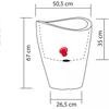 Honeywell Plastikinis vazonas Scheurich, Ø50.5 cm