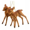 Hoptimist Nežinomas Eglutės žaisliukas Reindeer, rudas, 7.5 cm, 2 vnt.