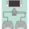 HORI - dvigubas USB „PlayStand“, skirtas „Nintendo Switch 2“ - tamsiai pilkas
