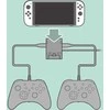 HORI - dvigubas USB „PlayStand“, skirtas „Nintendo Switch 2“ - tamsiai pilkas