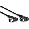 Hosa - 1,5 m juodas MIDI laidas