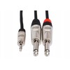 Hosa - Kabelis PRO TRS 3.5mm - 2 x TS 6.35mm 3m