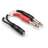 „Hosa“ – „Stereo Breakout“ TRSf 3,5 mm – 2 x TS 6,35 mm