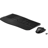 Klaviatūra „HP 685 Comfort“ dviejų režimų klaviatūros ir pelės derinys, viso dydžio (100 %), belaidė, radijo dažnių belaidis ryšys + „Bluetooth“, juoda, pelė pridėta