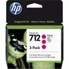 Hewlett Packard (HP) HP 712 rausvos spalvos 3 rašalo kasečių pakuotė, 29 ml, skirtos „DesignJet Studio“, T210, T230, T250, T630, T650