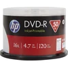 Verbatim HP DVD-R, Printable, DME00025WIP-3, 4.7GB, 16x, spindle, 50-pack, 12cm, do archiwizacji danych