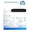 Hewlett Packard (HP) HP Pro Mini 260 G9 Intel® Core™ i5 i5-1335U 16 GB DDR4-SDRAM 512 GB SSD Windows 11 Pro Mini PC Juodas