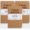 HP Notes Field Notes Original Kraft Kratka 3 Pack